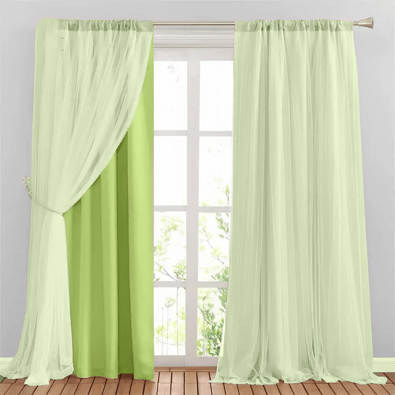 Room darkening curtains